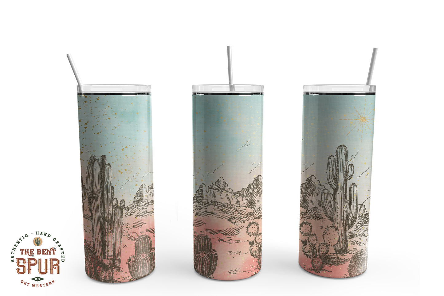 Pink and Blue Desert - Tumbler