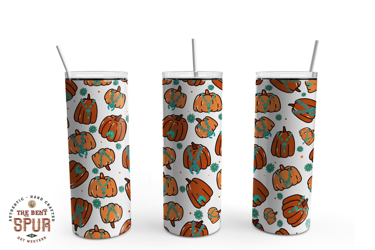 Turquoise Necklace Pumpkins - Tumbler