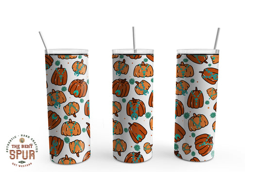 Turquoise Necklace Pumpkins - Tumbler