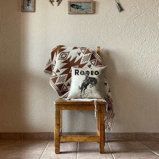 Rodeo - Buckin' Bronco - Pillow Cover