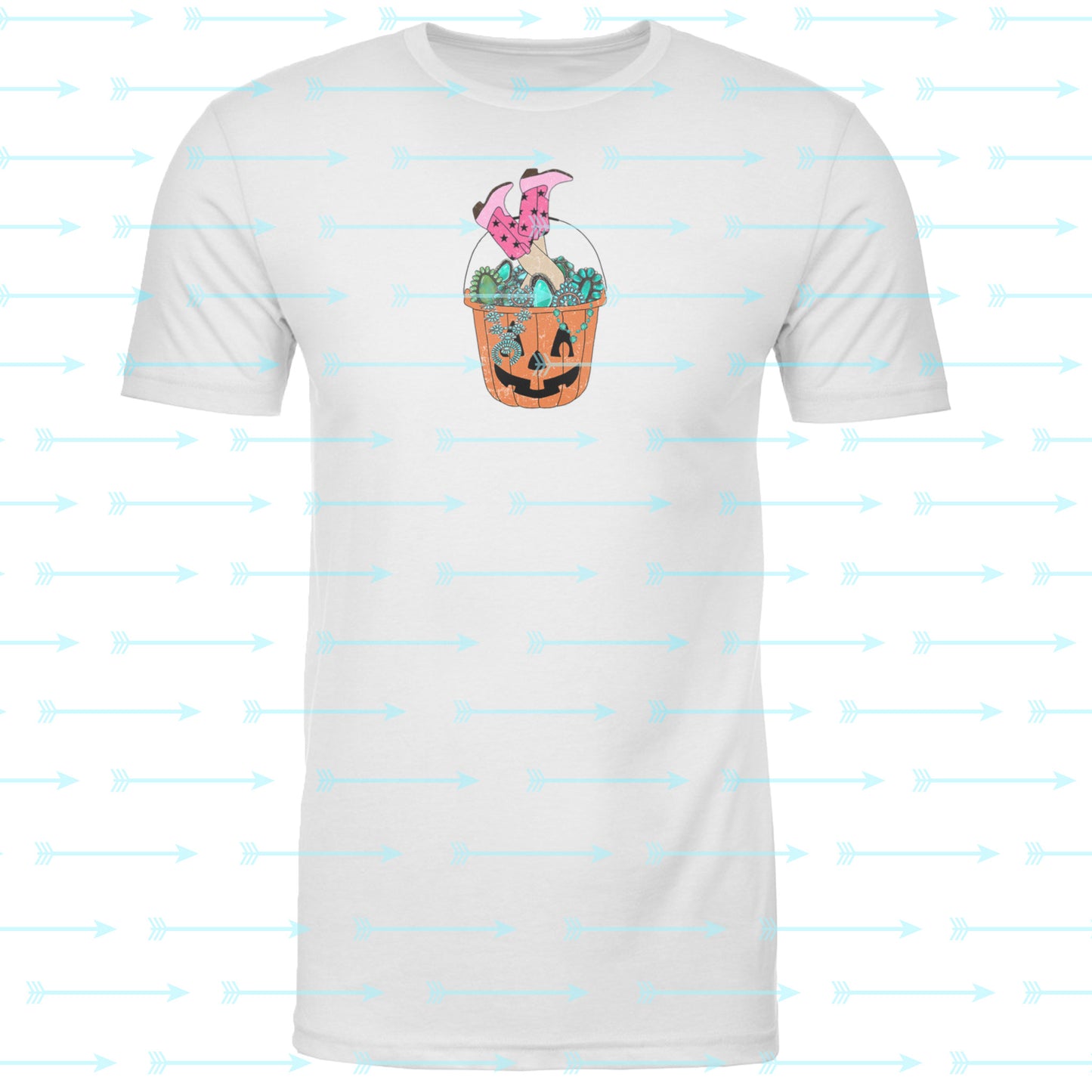 Cowgirl Turquoise Pumpkin Bucket